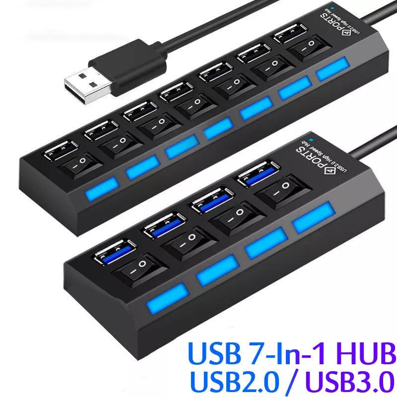 USB Hub Multi-Port Splitter: Efficiently Expand Connectivity  ourlum.com   