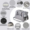 Soft Portable Pet Carrier Bag with Safety Zippers Travel