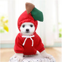 Cute Fruit Dog Clothes for Small Dogs Warm Hoodies Fleece