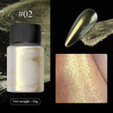 Aurora Chrome Nail Art Kit: Radiant Glitter & Mirror Pigment