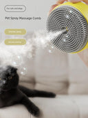 Pet Spray Comb for Dogs and Cats Massage Brush Hair Remover