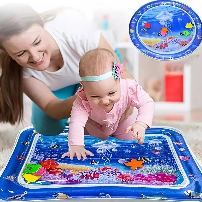 Inflatable Baby Water Play Mat for Infants and Toddlers - Vibrant and Engaging  ourlum.com   