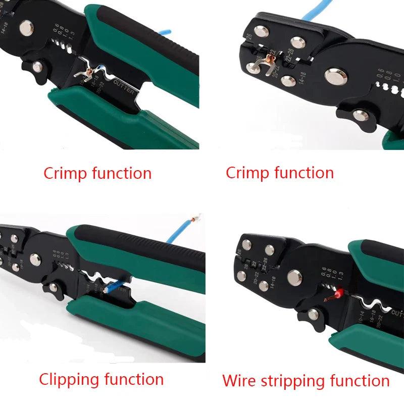 Electric Terminal Crimping Pliers: Versatile Wire Stripping Hand Tool  ourlum.com   