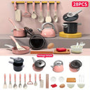 Interactive Kids Kitchen Playset with Cookware and Food