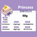 Princess Switch Tactile HIFI Mechanical Keyboard Switches Custom Options