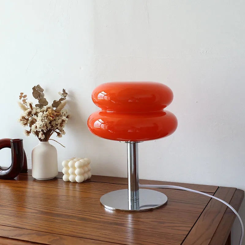 Italian Glass Egg Tart Table Lamp: Elegant Mushroom Design Lighting  ourlum.com   