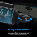 360-Degree Dual Lens Dash Cam: HD Video Recorder with Night Vision  ourlum.com   