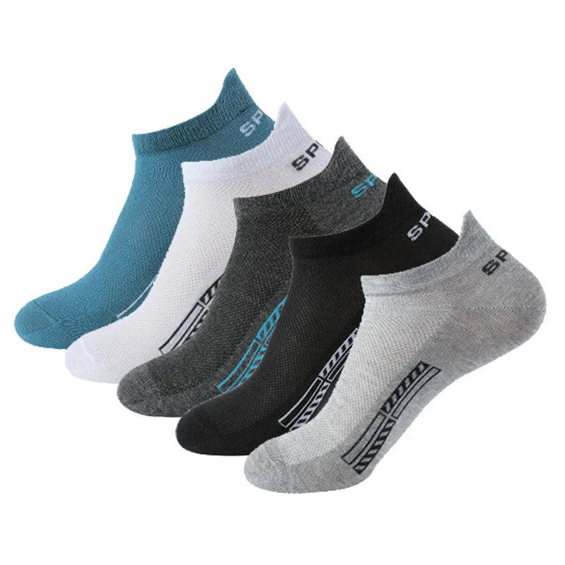 Breathable Cotton Short Socks Bundle for Men and Women - Pack of 5  Our Lum   