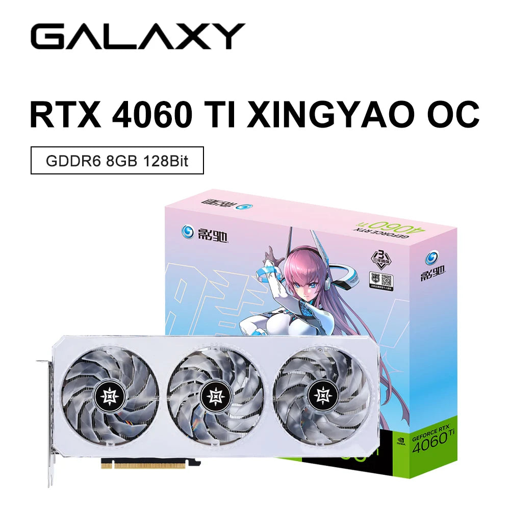 GALAXY RTX 4060 Graphic Card rtx 4060 ti GPU GDDR6 128 Bit 8pin 4NM 18000MHz PCIE 4.0 Desktop Gaming Video Card placa de video