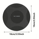 10W Wireless Charger Pad Stand Desktop Ultra-thin Fast Charging Dock For iPhone 14 13 12 11 Samsung Xiaomi