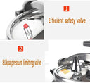 Universal Stainless Steel Pressure Cooker for Gas & Induction