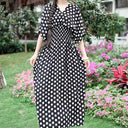 Casual Vintage Printed Dress: Retro Style and Comfort