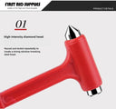 Emergency Escape Tool: Safety Hammer with Cutter and Breaker