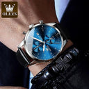 OLEVS Men's Chronograph Waterproof Luxury Wristwatch Stylish Design