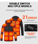 21 Areas Heated Jacket Winter USB Electric Heating Coat