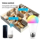 Smart Dimmable LED Bulb WiFi RGBCW Light Control Alexa Google Home