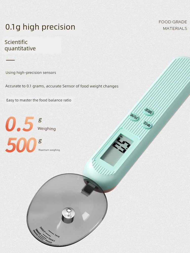 Electronic Scale Measuring Spoon Scale High Precision Gram Meter Measuring Spoon Baby Milk Powder Spoon Scale Baby Food Supplement Scale Measuring Spoon