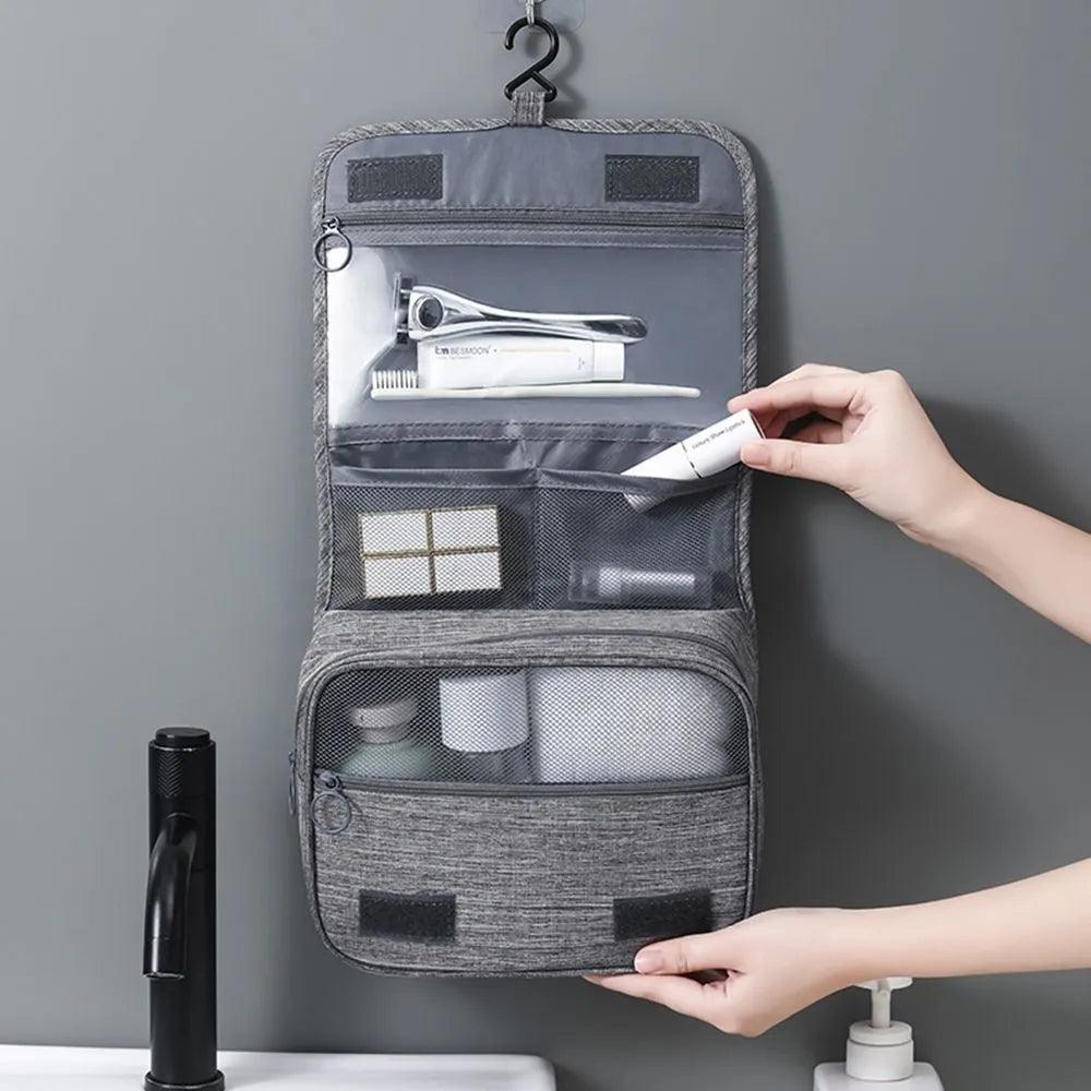 Travel Toiletry Organizer Bag with Dry/Wet Separation - Portable Makeup Storage Case  ourlum.com   