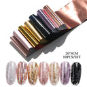 Trendy Marble Nail Foil Stickers Set for DIY Nail Art