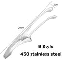 Durable Stainless Steel BBQ Grill Tongs for Outdoor Cooking