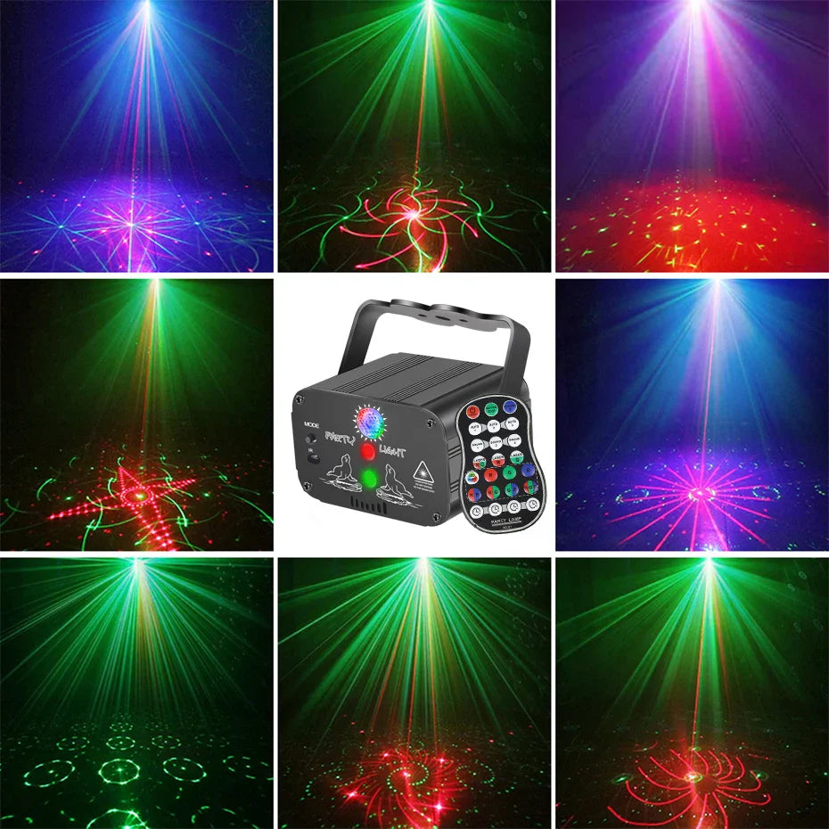 ALIEN RGB Laser Light Projector: Portable Party Lamp with Remote  ourlum.com   