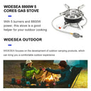 Portable 8800W Widesea Camping Gas Stove for Cooking