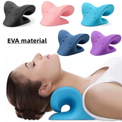 Cervical Neck and Shoulder Traction Pillow for Pain Relief and Muscle Relaxation