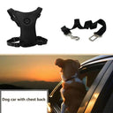 Breathable Mesh Dog Harness Set with Car Safety Belt | Adjustable Straps & Chest Strap for Pet Safety  ourlum.com   