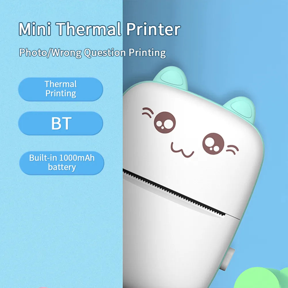 Mini Wireless Thermal Printer: High Resolution BT Printing  ourlum.com   