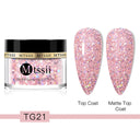 Mtssii Sparkling Nude Pink Dipping Nail Powder 5g 10g Glitter