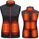 Women 9 Heated Vest Zones Electric Heated Jackets for Camping