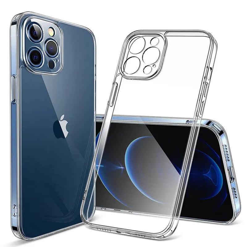 Clear Transparent Silicone Phone Case Compatible with iPhone 6-14 Pro Max - Slim Lightweight Cover with Durable Protection  ourlum.com Transparent For iPhone 6 6S Plus 