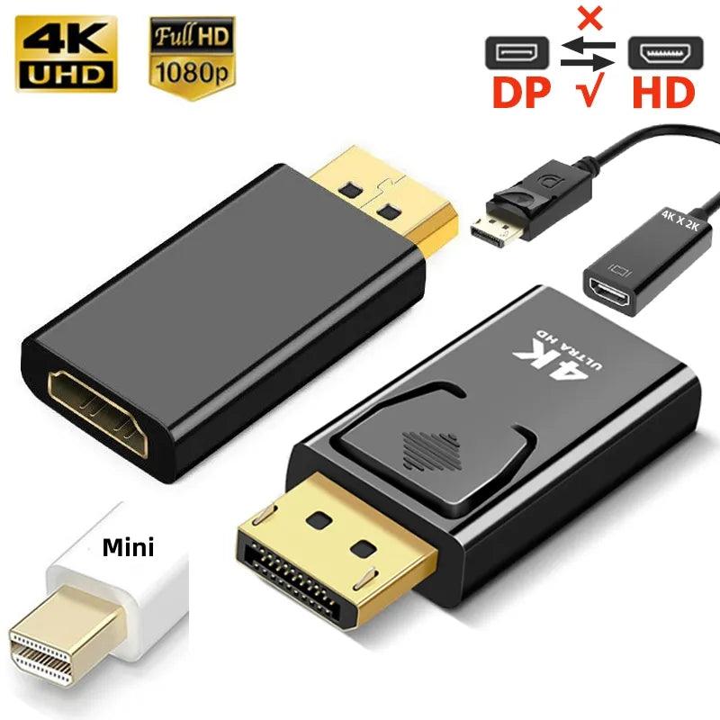 DisplayPort to HDMI Adapter: High-Resolution Converter for PC TV  ourlum.com   