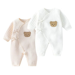 Newborn Cotton Animal Bodysuit: Cozy Spring/Autumn Wear