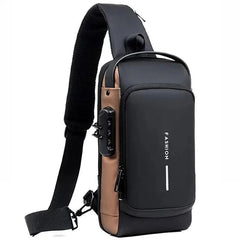 Men's USB Shoulder Bag: Stylish Anti-theft Travel Organizer