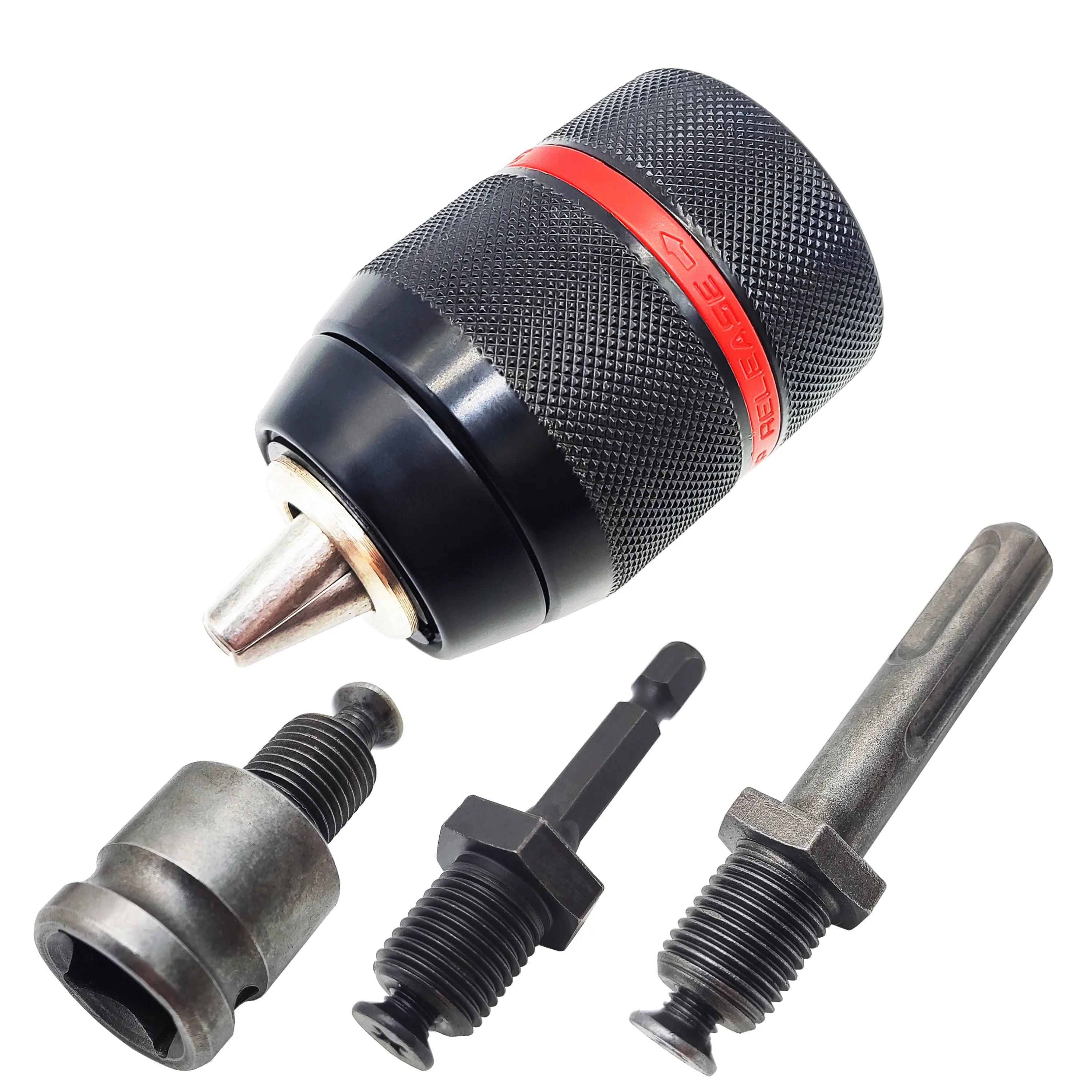 Metal Heavy Duty Keyless Drill Chuck Hex Shank Adaptor SEO: Effortless Bit Changes, Secure Hold, Versatile Adapter  ourlum.com   