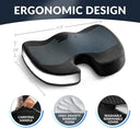 Orthopedic Gel Memory Foam Seat Cushion for Pain Relief