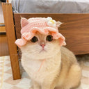 Cat & Dog Knitted Party Hat Elastic Cute Photo Props