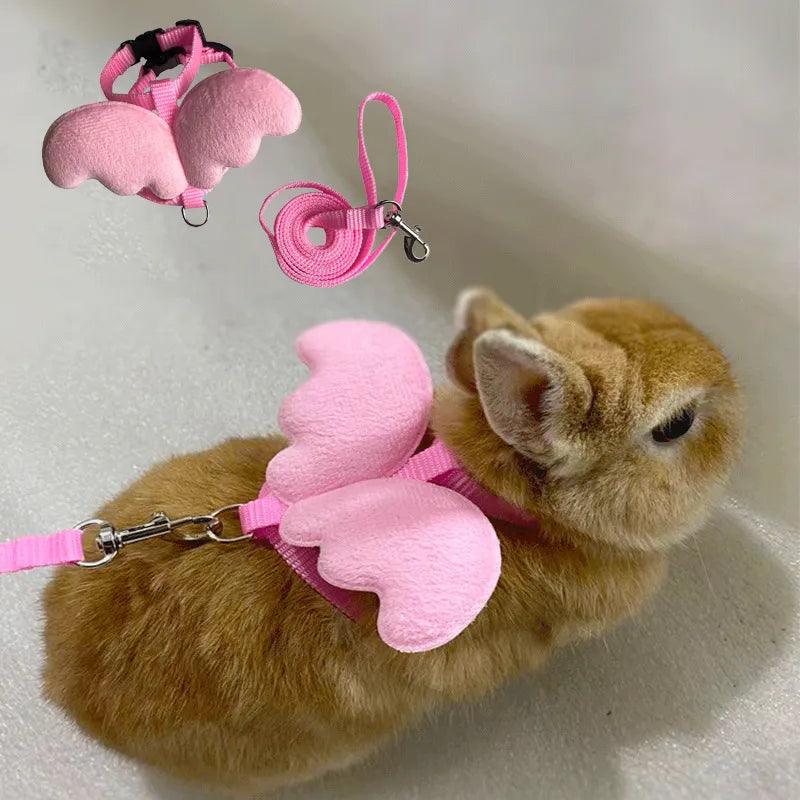 Angel Wing Rabbit Harness & Leash: Personalized Bunny & Cat Accessories  ourlum.com   