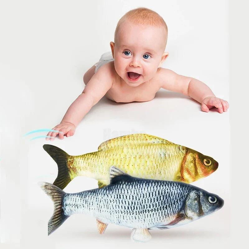 Interactive Baby Fish Swing Toy: Realistic Design for Sensory Engagement  ourlum.com   