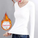 Stay Cozy & Chic Velvet Slim Fit Thermal Top O Neck