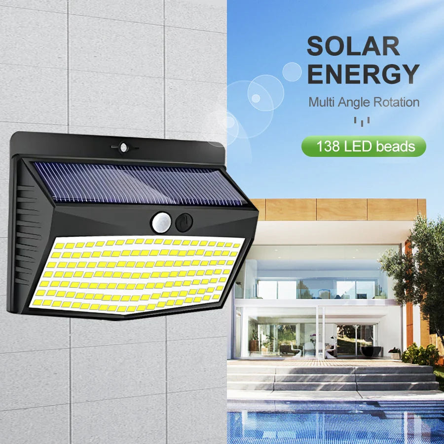 Solar Wall Lamp: Stylish Motion Sensor Outdoor Light for Enhanced Spaces  ourlum.com   