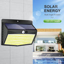 Solar Wall Lamp: Stylish Motion Sensor Outdoor Light Unit