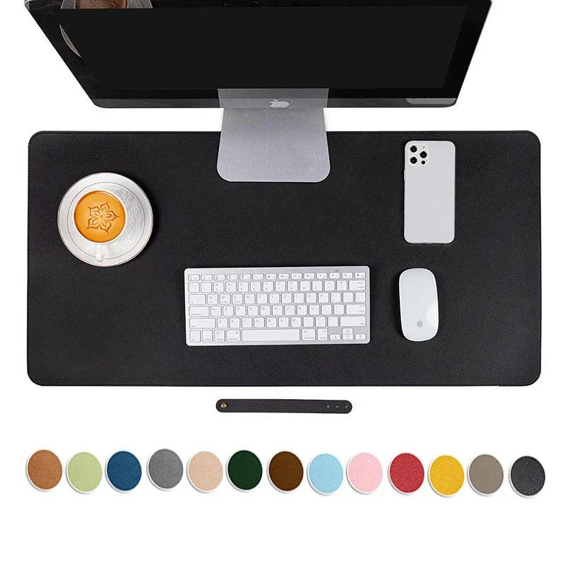 Large PU Leather Desk Mat: Waterproof Mouse Pad for Professional Gaming  ourlum.com   