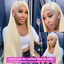 Blonde HD Lace Front Wig - Luxurious Brazilian Hair Style