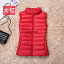 2023 New Women Sleeveless Slim Ultra Light Down Jacket