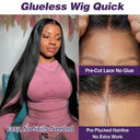 Premium Bone Straight HD Lace Front Wig Brazilian Remy Hair