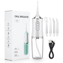 Portable USB Rechargeable Dental Water Flosser with 4 Tips