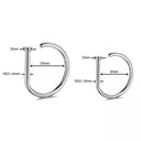 Women Fake Piercing Nose Ring Hoop Septum Non Piercing Clip