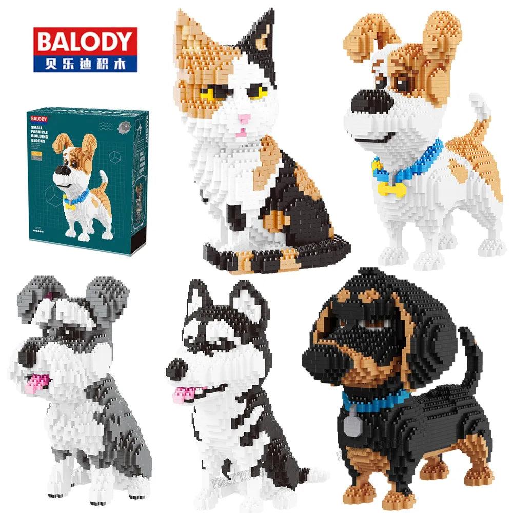 Balody Cartoon Dog Mini Building Blocks Toy for Creative Kids  ourlum.com   